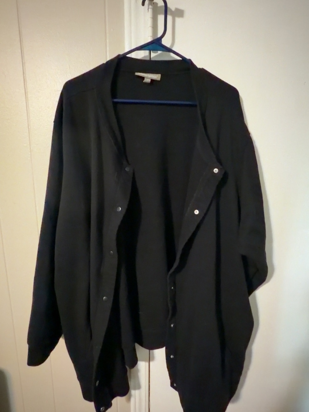 Woman Within - Black Button Up Cardigan